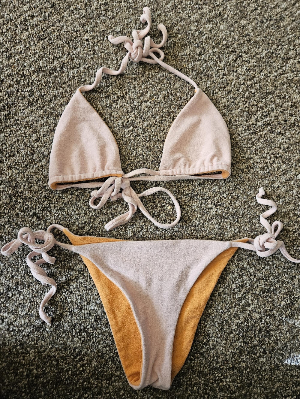 Daily Drills Terry Cloth Bikini Small